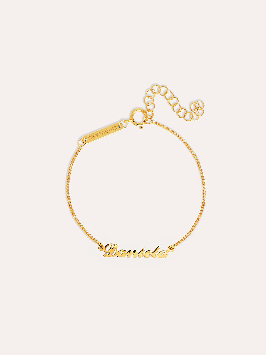 Carrie Personalized Gold Bracelet