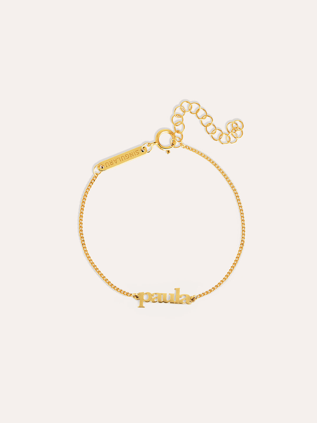 Monogram Personalized Gold Bracelet