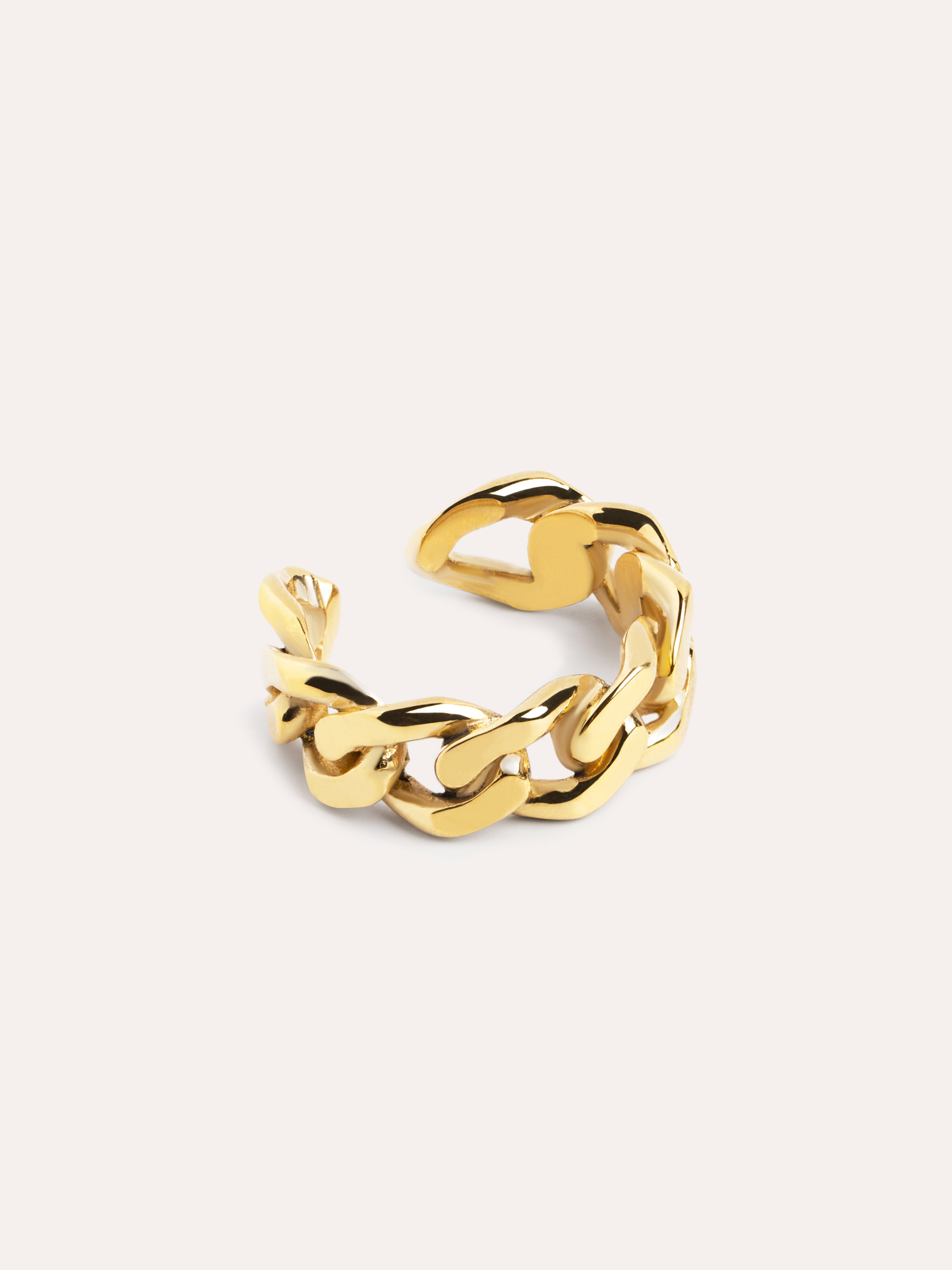 Chunky Link Gold Ring