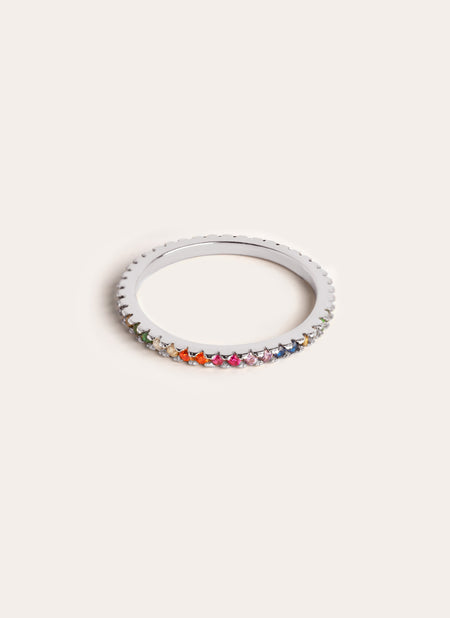 Cleo Colors Silver Ring