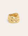 Double Cross Gold Ring