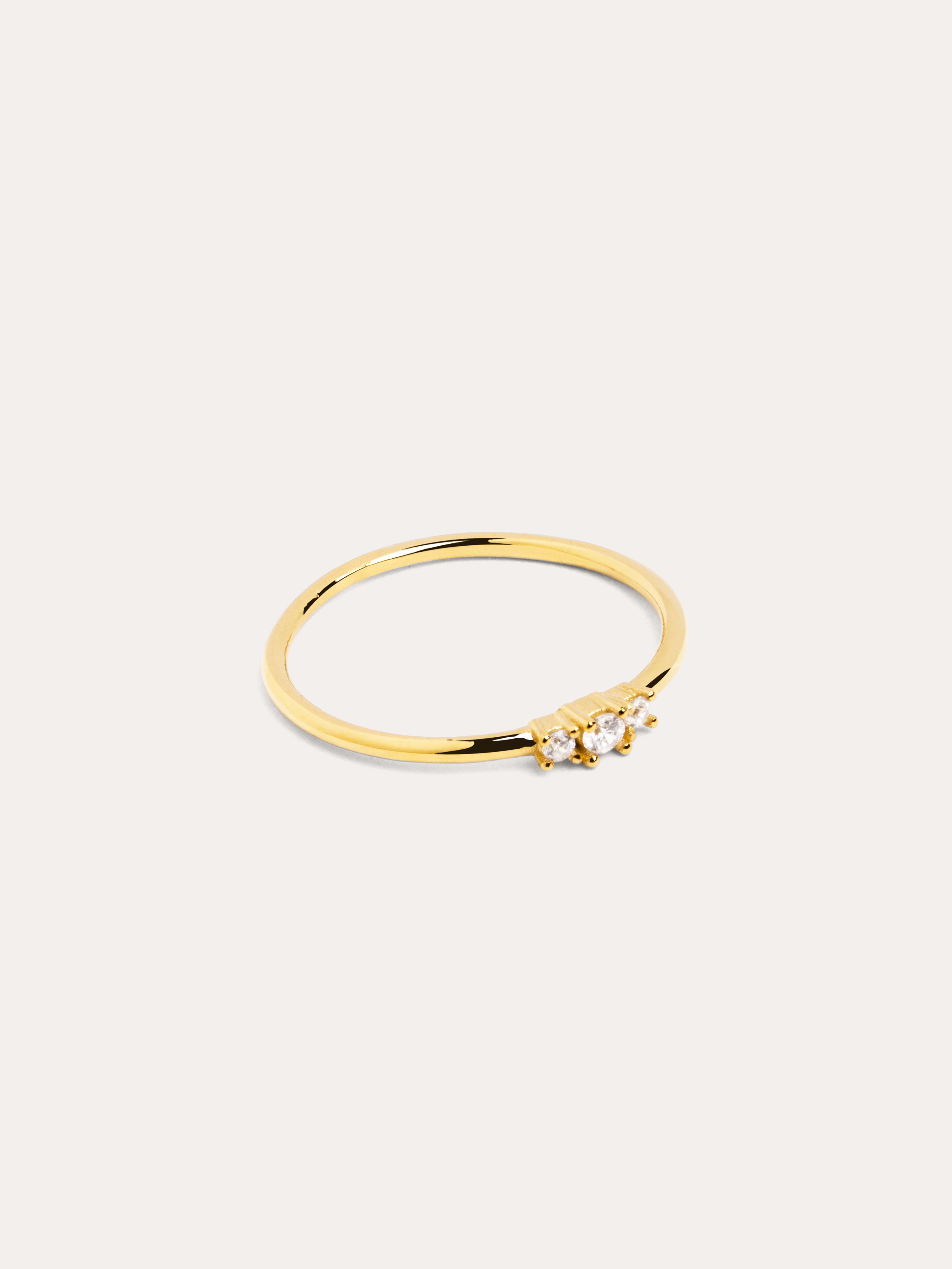 Trini Spark Gold Ring – SINGULARU