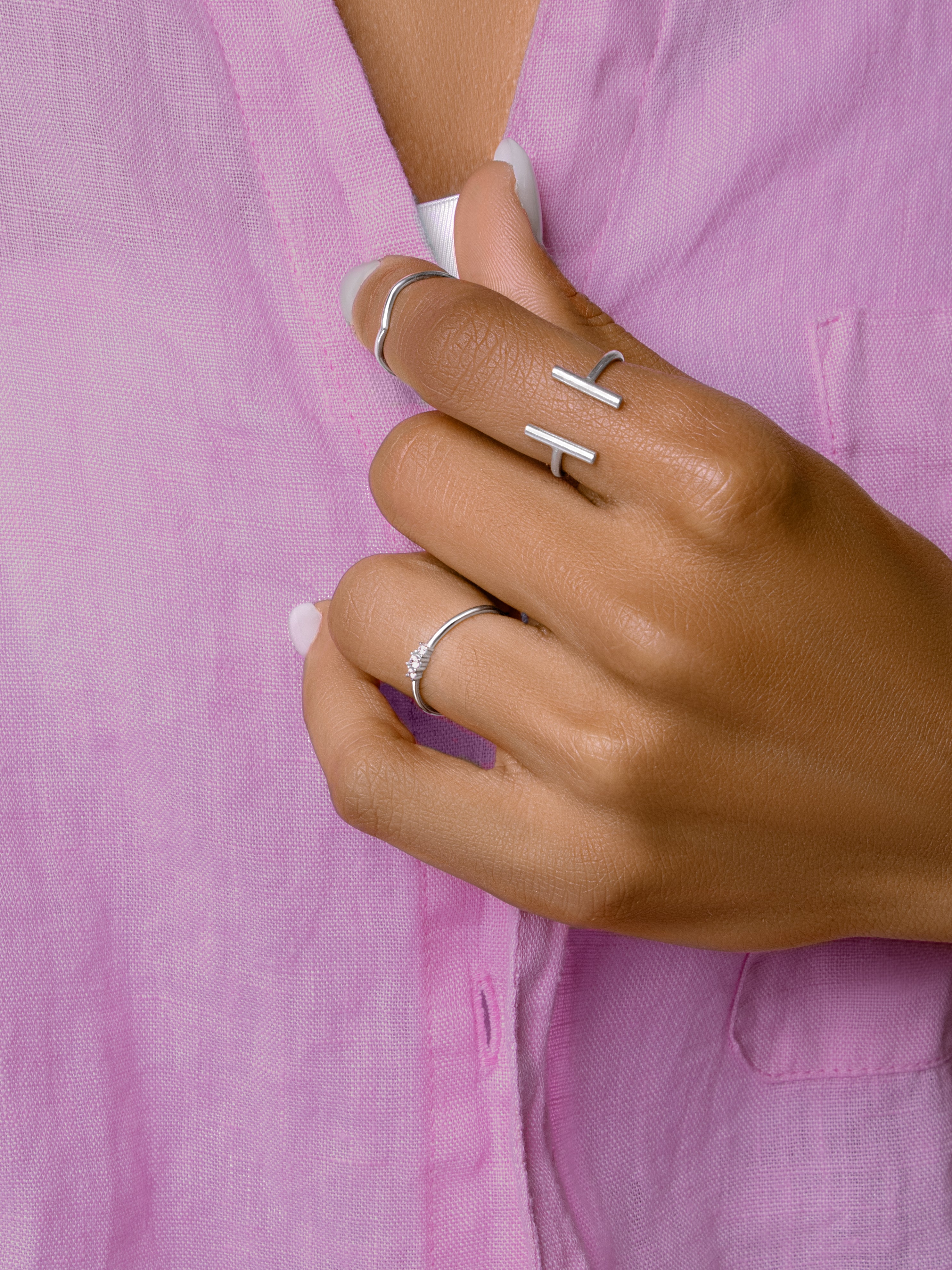 Anillo Trini Spark Plata Puesta