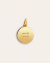  Zodiac Medallion Gold Charm
