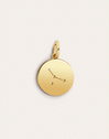  Zodiac Medallion Gold Charm