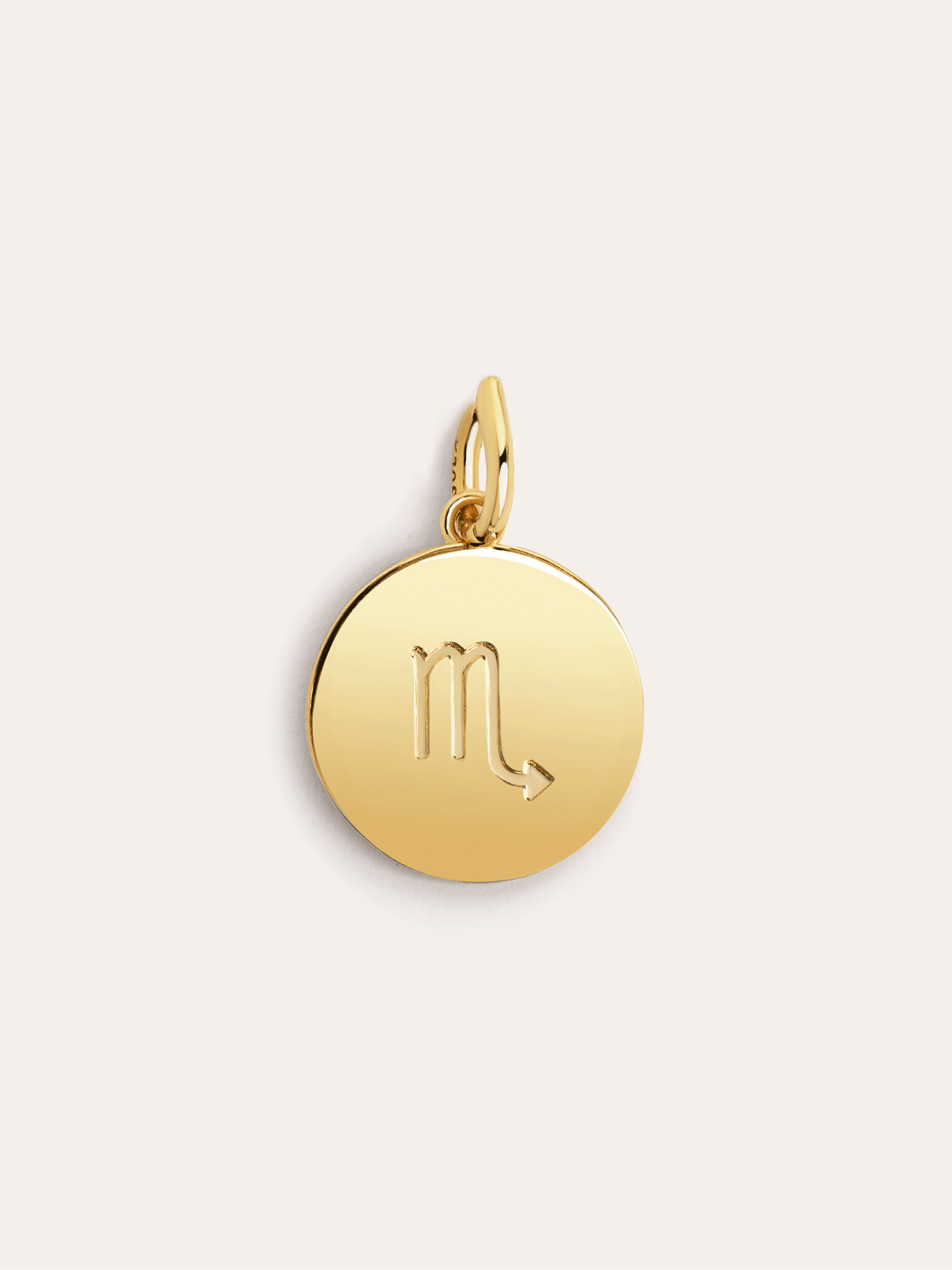 Zodiac Medallion Gold Charm