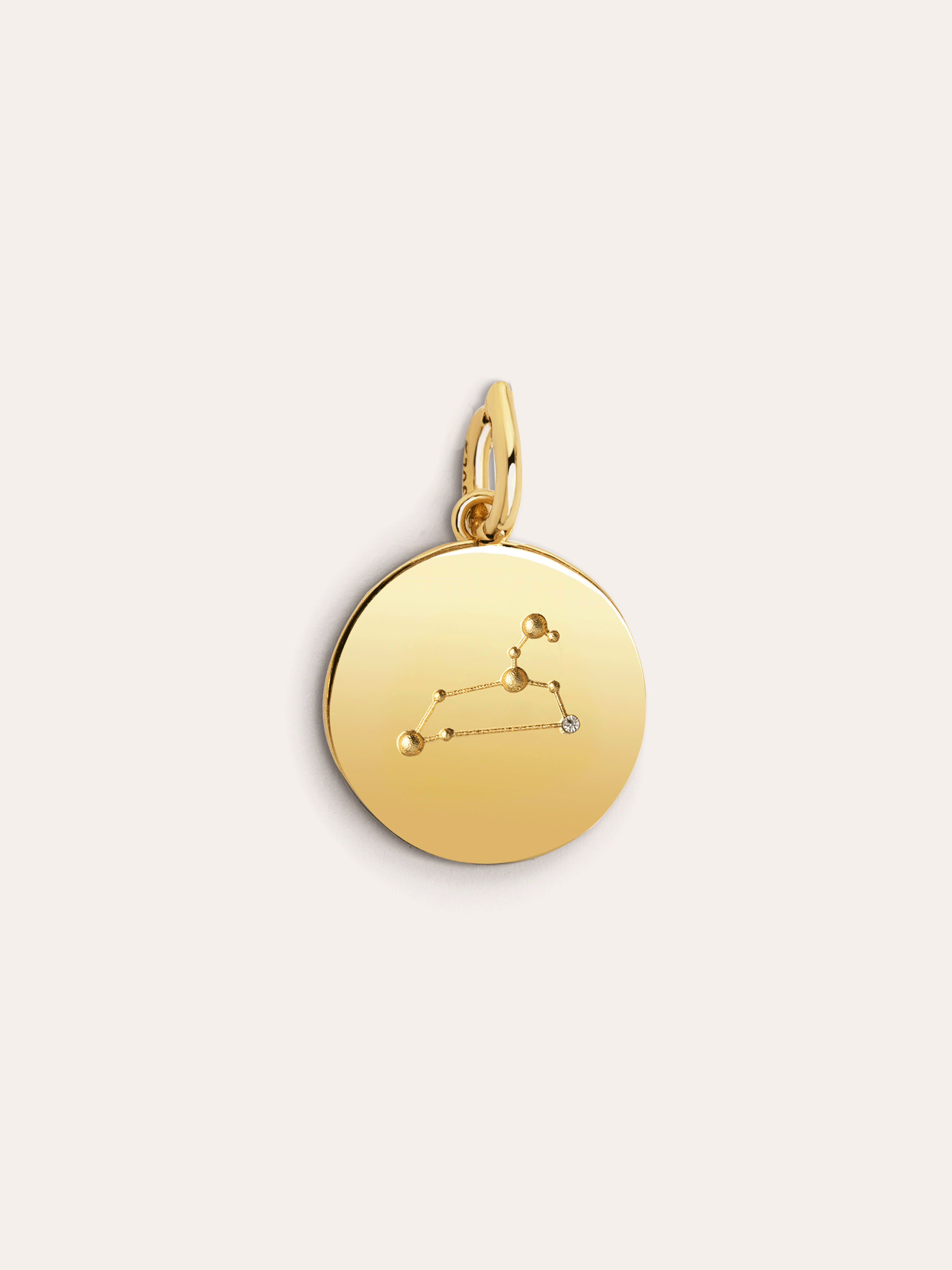  Zodiac Medallion Gold Charm