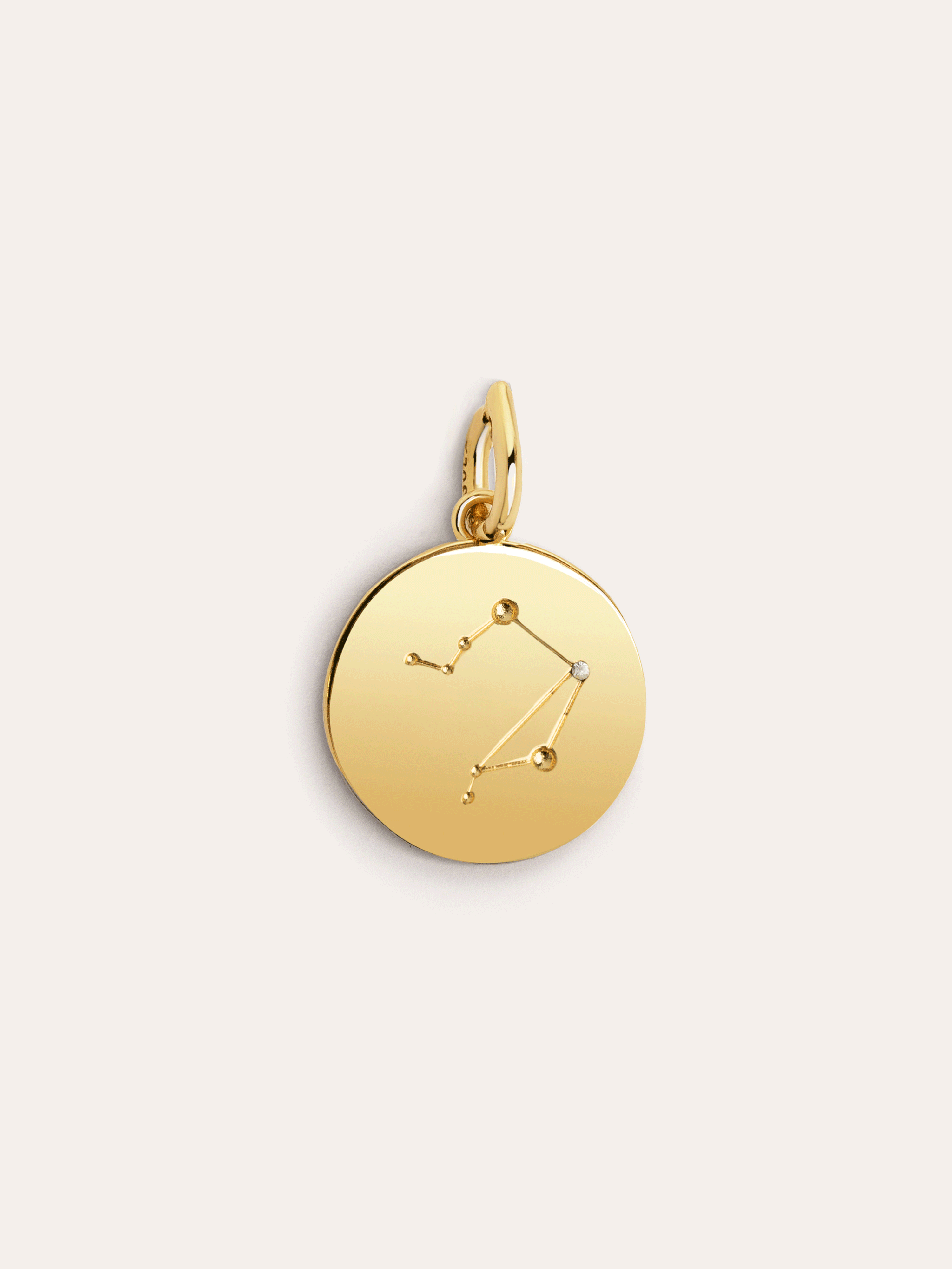  Zodiac Medallion Gold Charm