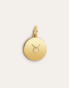  Zodiac Medallion Gold Charm