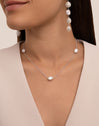 Bean Pearls Silver Necklace