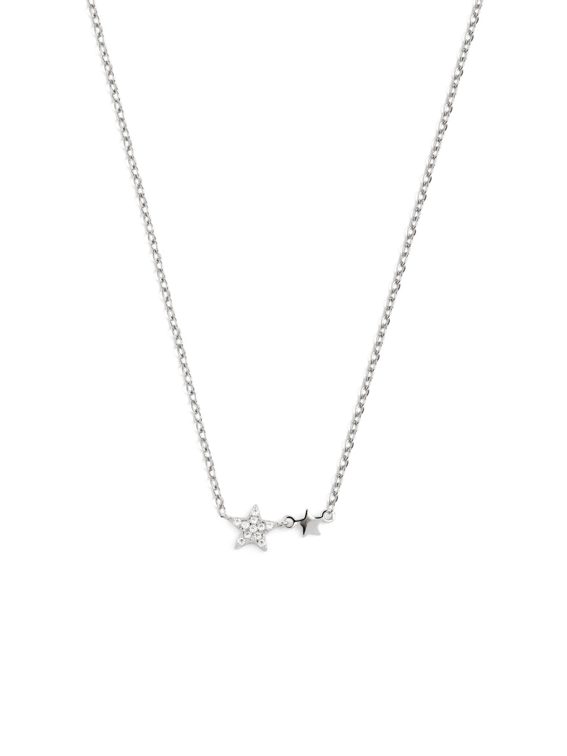 Collar Duo Stars Plata