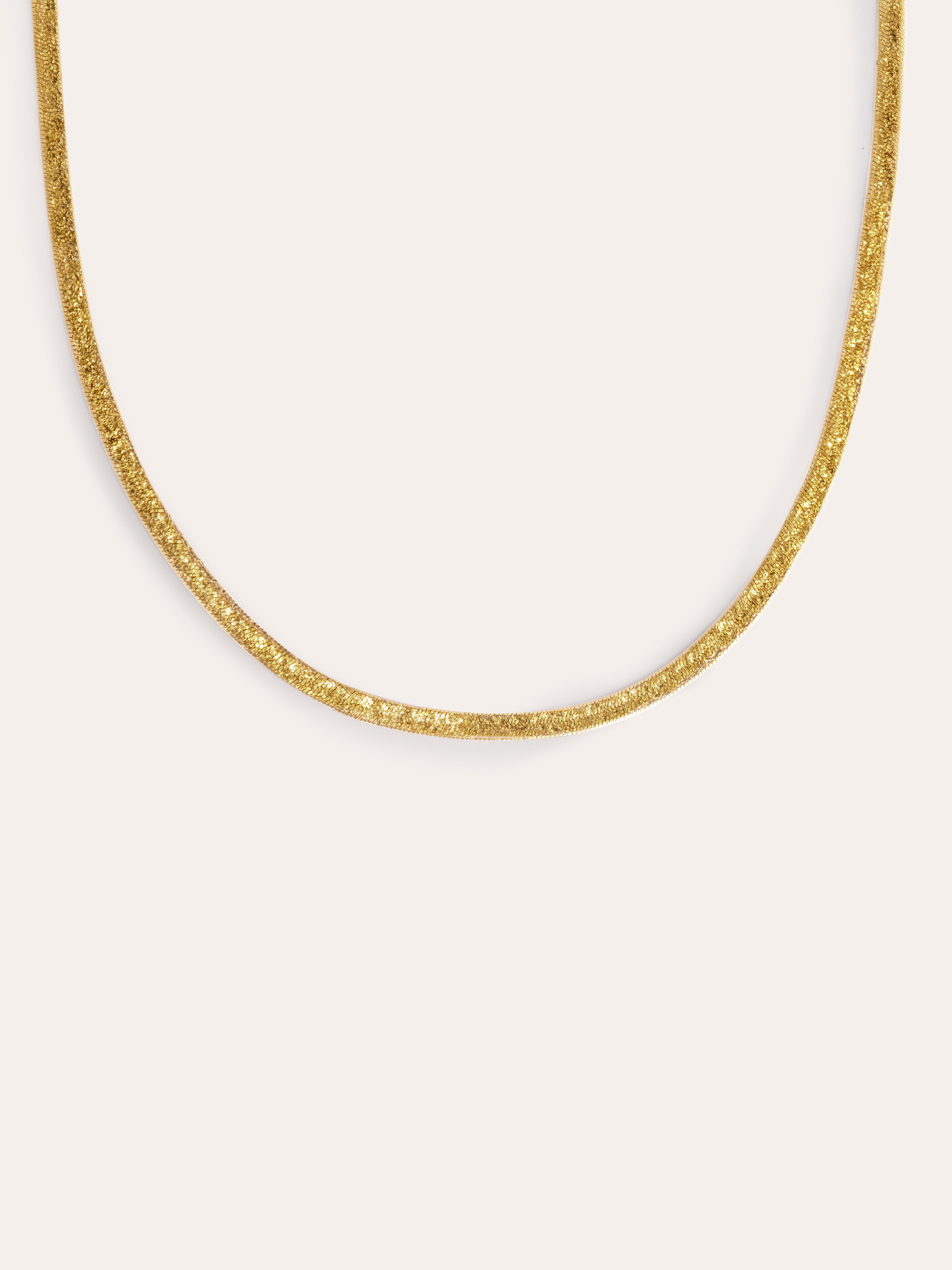 Collar Lisse Sparkling Oro