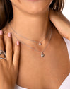 Collar Mini Medallion Roman Plata Puesta