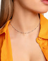 Collar Pebbles Dots Plata