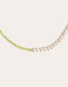Collar Pearls Peridot Oro