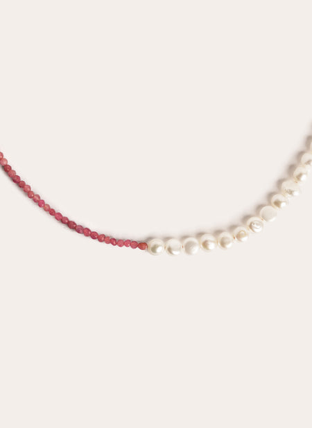 Syra Pearls Gold Necklace 