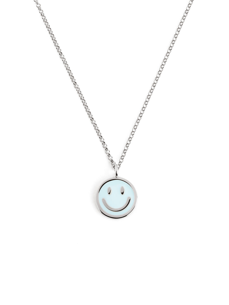 Smiley Sky Enamel Necklace