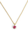 Collar Sophie Raspberry Plata Baño Oro