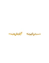Pendientes 10 Stars Plata Baño Oro