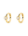 Pendientes Aro Pebbles Spark Oro