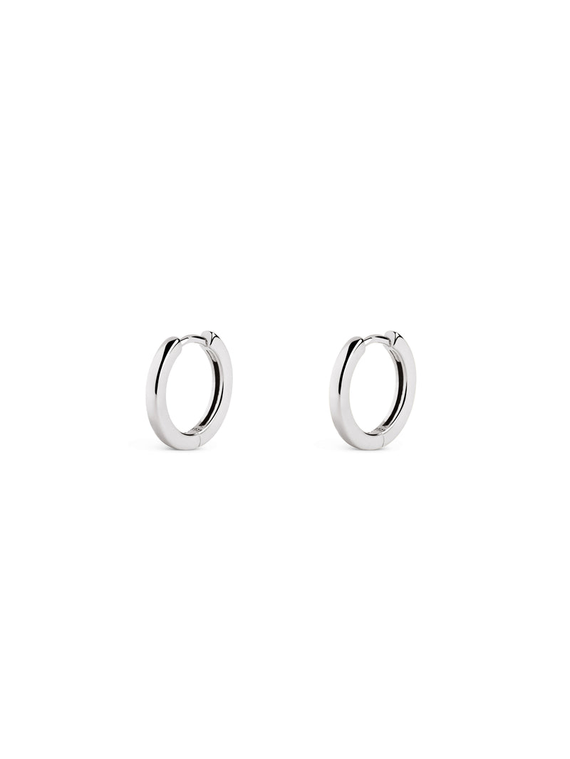 10mm Silver Hoop Earrings