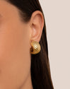 Cayman Gold Hoop Earrings 