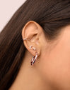Nairobi Rose Gold Hoop Earrings 