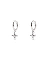 Pendientes Aro Shine Flare Plata