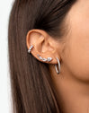 Pendientes Blanc Plata Puesta