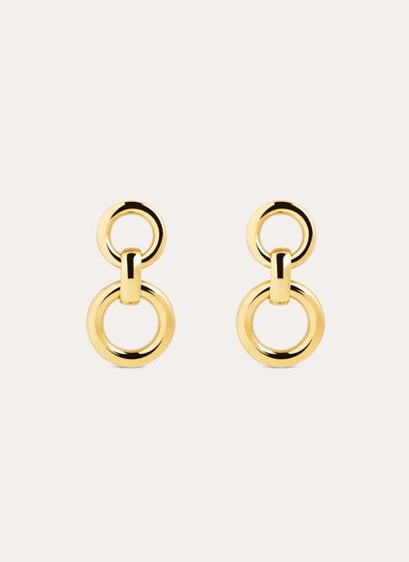 Chain Union Gold Earrings