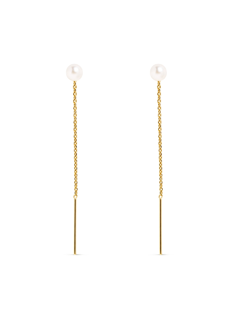 Pendientes Falling Pearl Oro