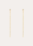 Falling Spark Gold Earrings