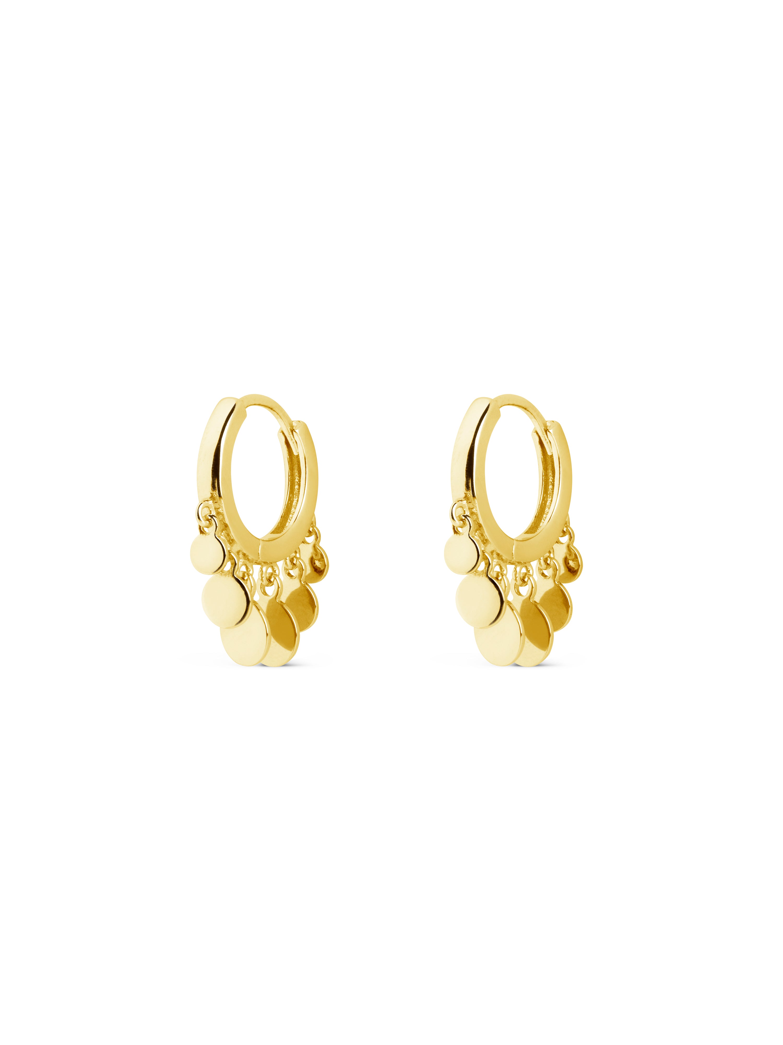 Pendientes Aro Mini Moons Oro
