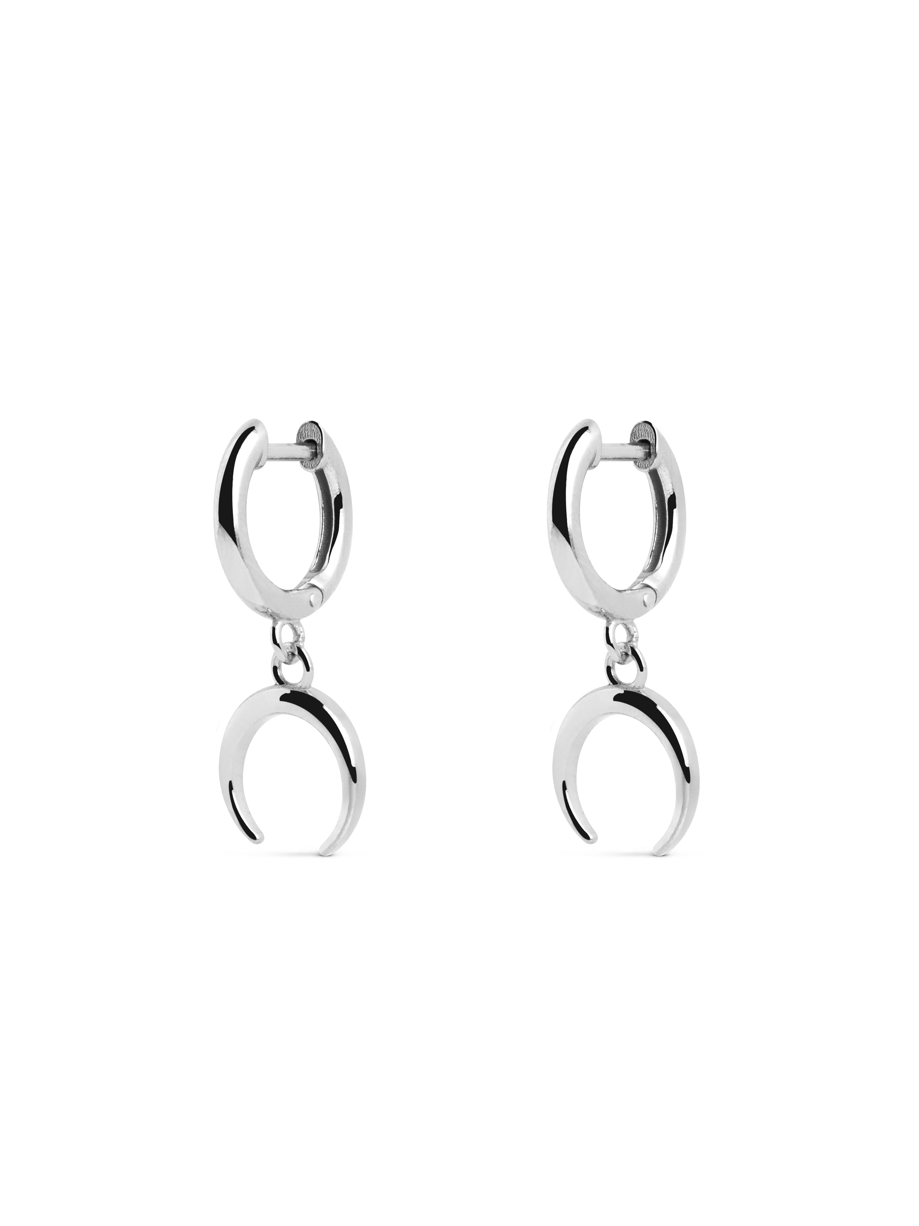 Pendientes Aro Moonset Plata