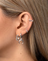 Pendientes Aro Moonset Plata Puesta