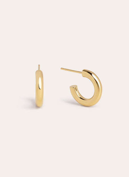 Nairo Gold Hoop Earrings