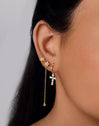 Pendientes Star Dot Oro Puesta