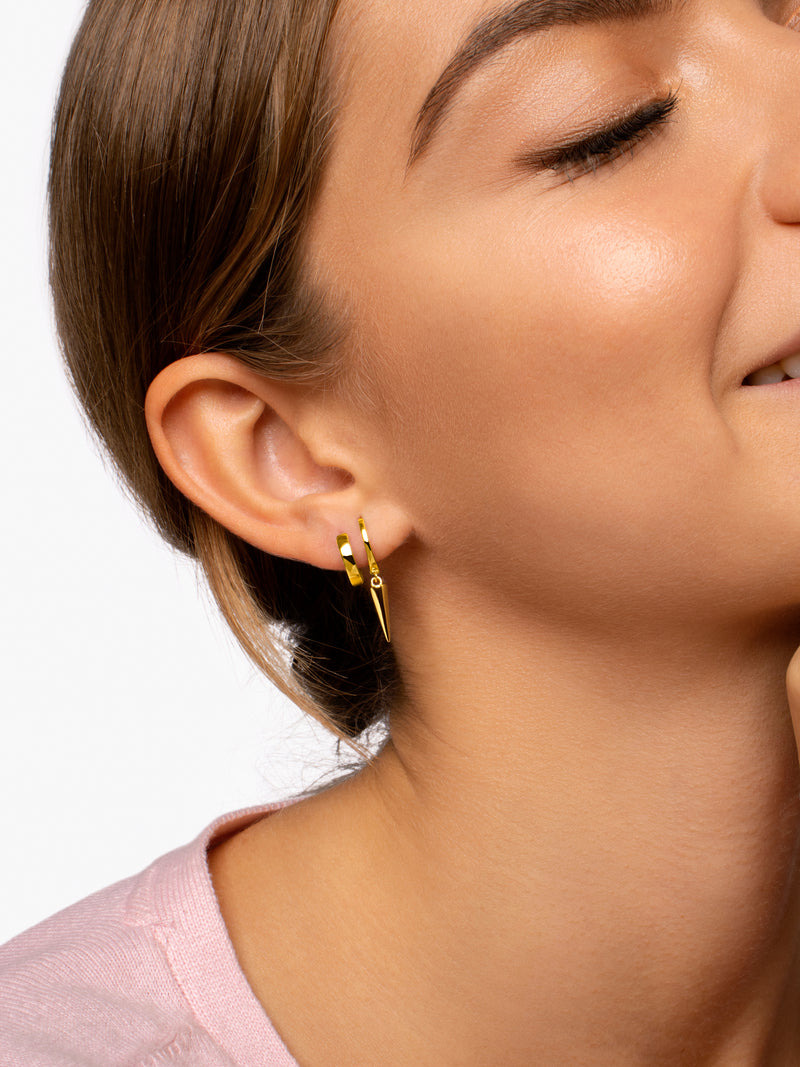 10mm Gold Hoop Earrings