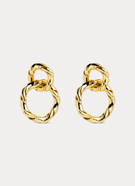 Sister Twine Gold Earrings