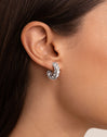  Spring Hoop Silver Earrings