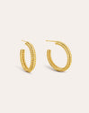 Pebbles Gold Plated Triple Hoop Earrings