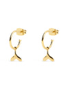 Pendientes Aro Whale Oro