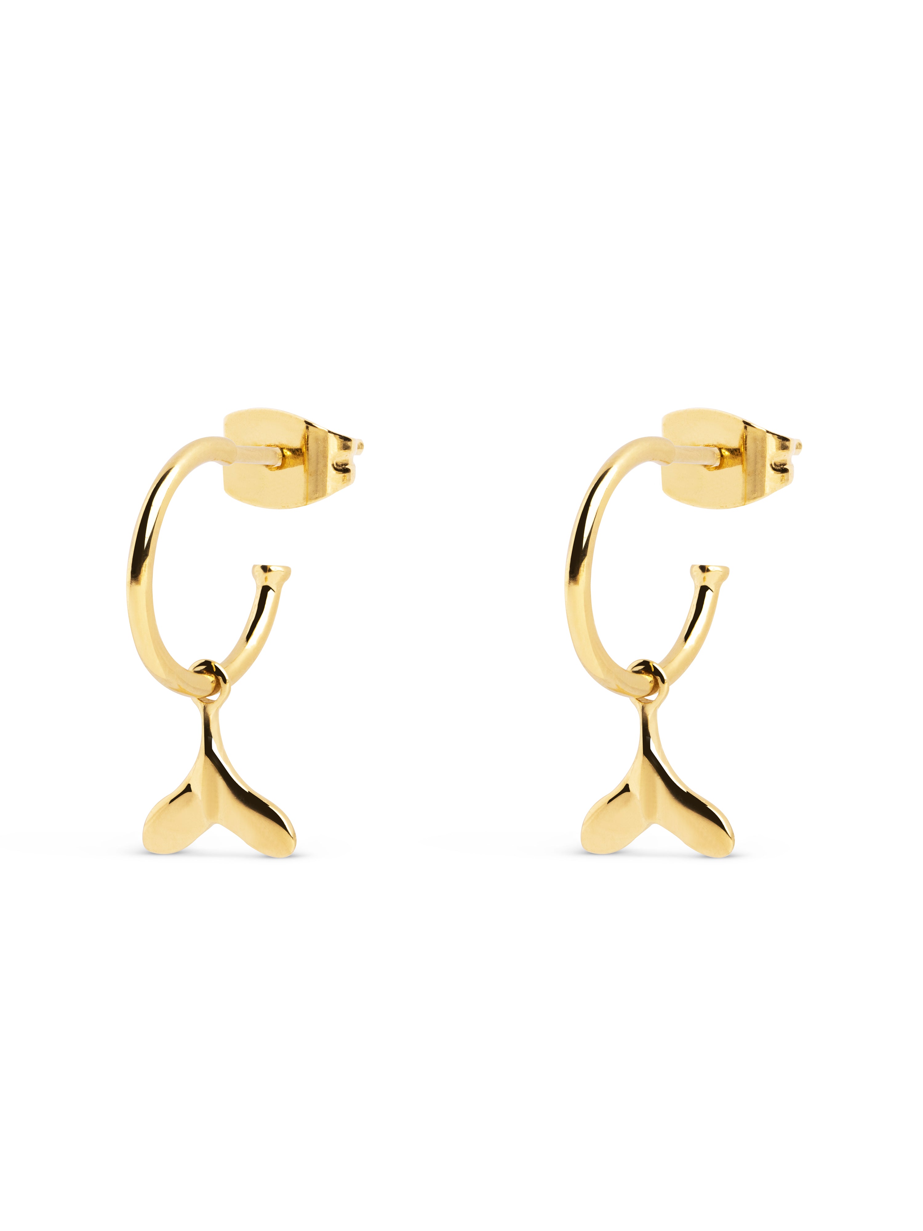 Pendientes Aro Whale Oro
