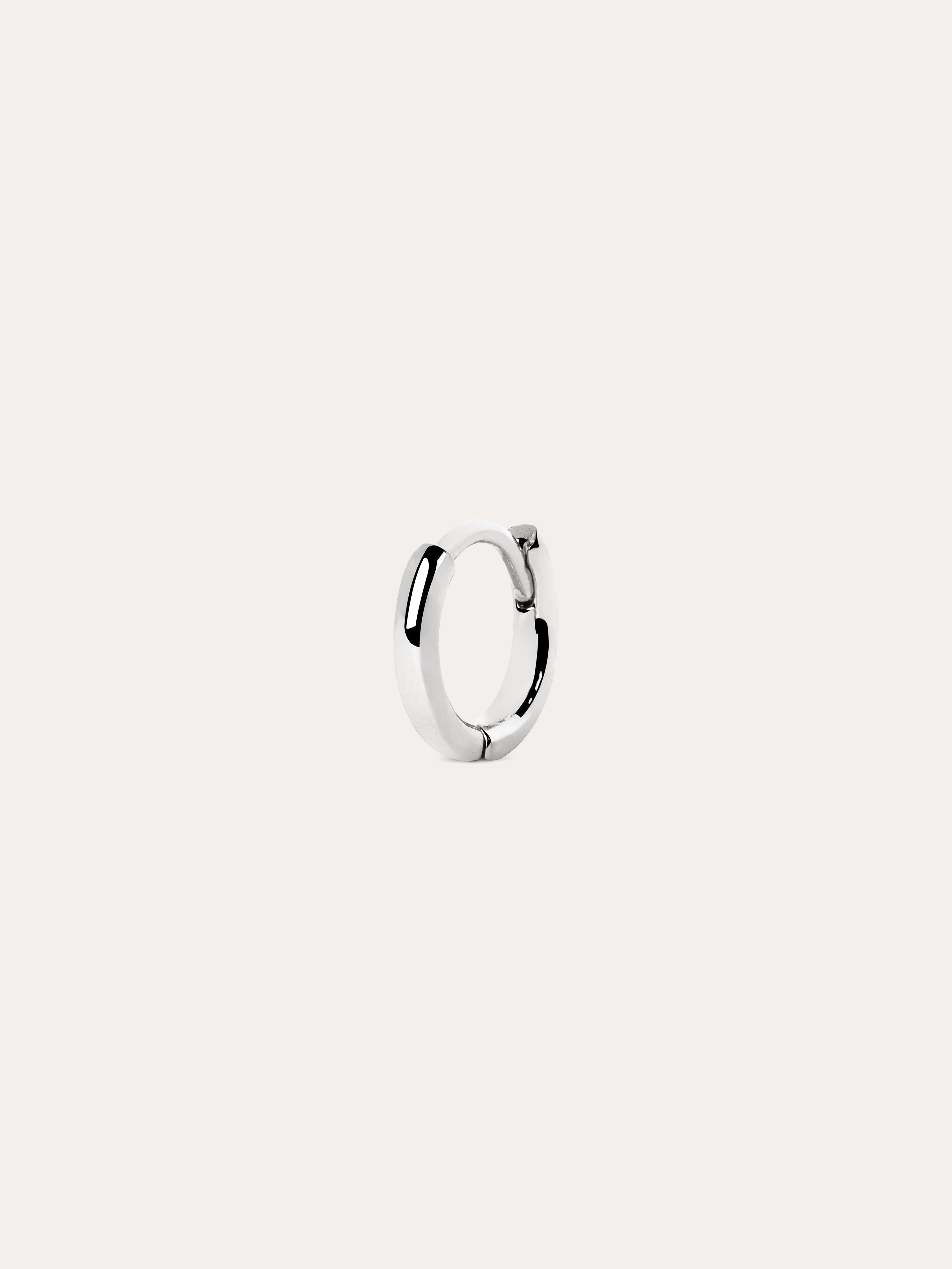 Klein 7 Silver Hoop Single Earring Singularu 