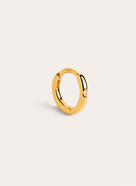 Klein Spark M Gold Hoop Single Earring
