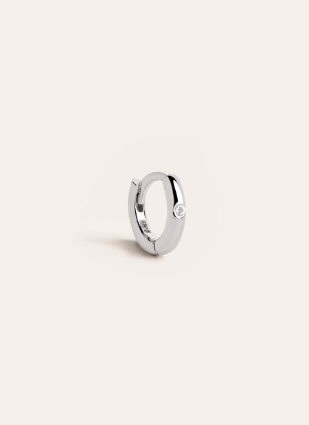 Pendiente Suelto Aro Klein Spark S Plata
