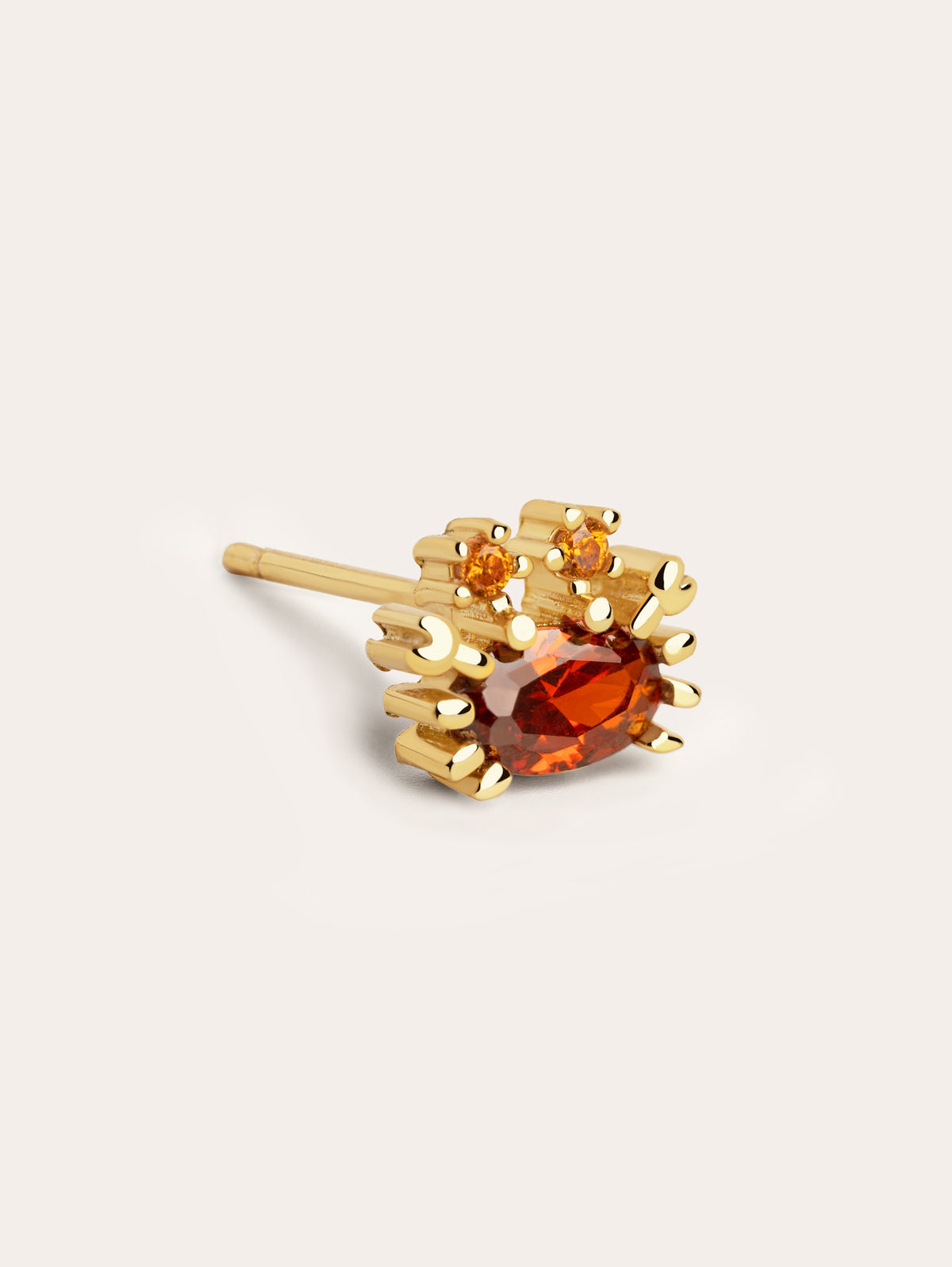 Orecchino Singolo Punto Luce Simonetta Argento - Ottone ipoallergenico Orecchino Singolo Punto Luce Simonetta Argento - Ottone ipoallergenico