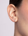 Simple Clicker Silver Single Earring 