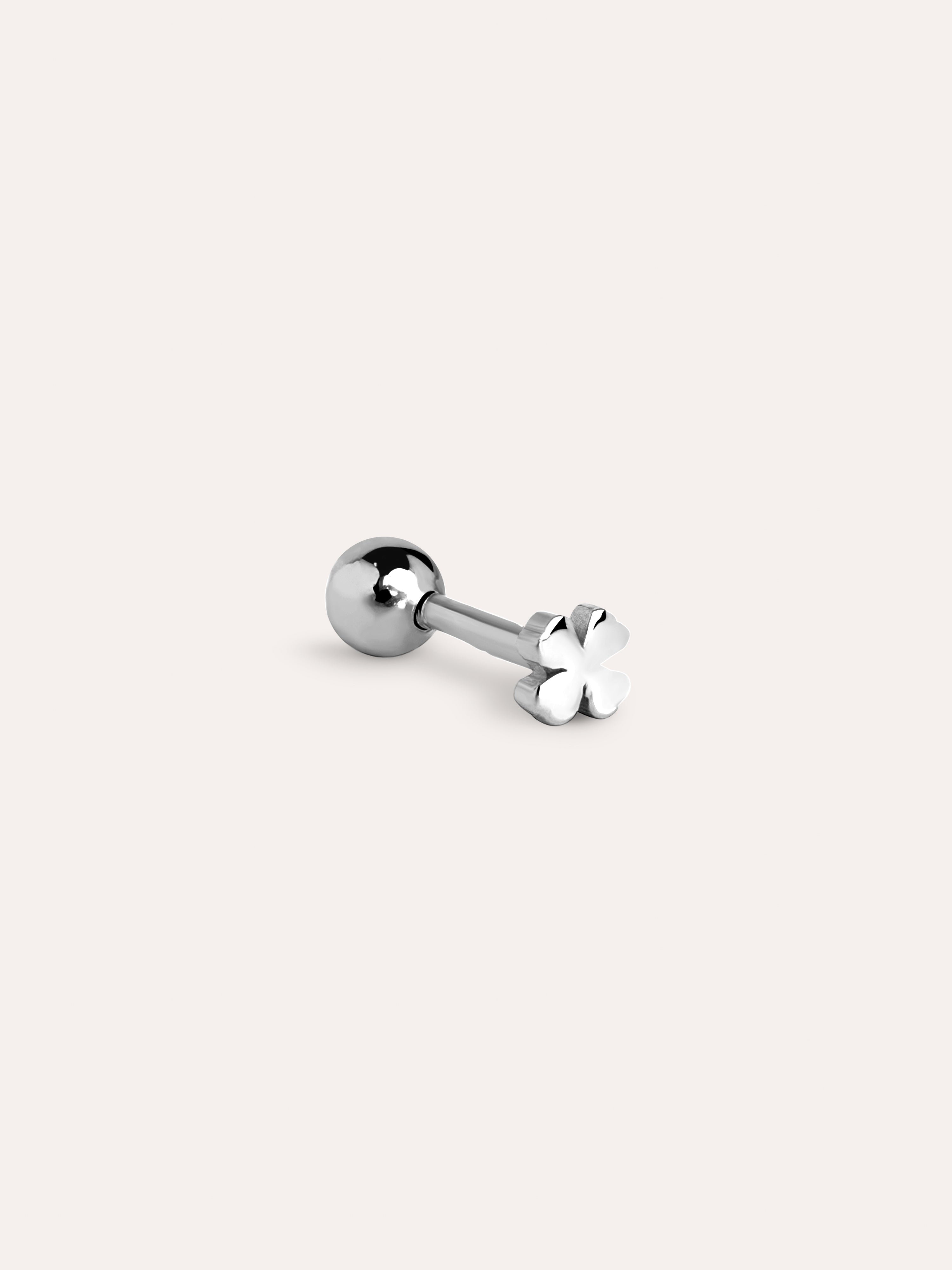 Mini Lucky Silver Single Earring