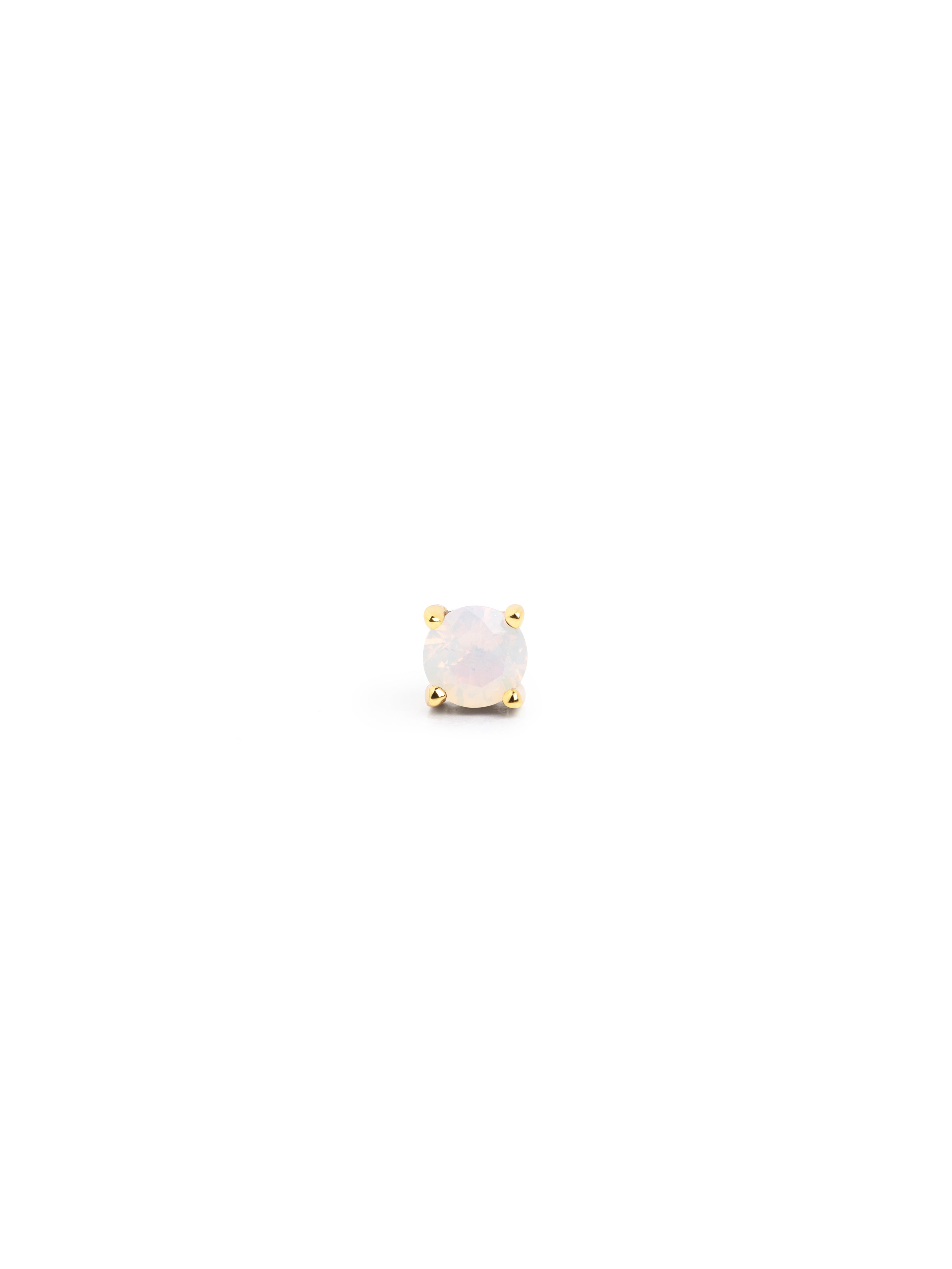 Pendiente Suelto Mini Spark White Oro